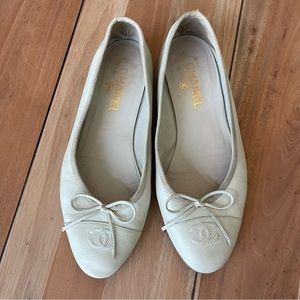 Chanel Ballet Flats - Light Mint Green 39.5